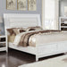 Golva E.King & Queen Bed White & Silver - LasVegasFurnitureOnline.com