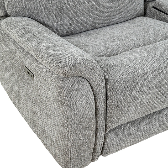 Mattheus Power Sectional with Console + 3 Recliners - Sectional | Las Vegas Furniture Online - View 52