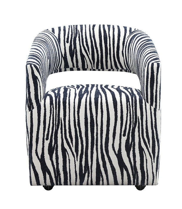 Tresa Dining Arm Chair w/ Casters - Chair | Las Vegas Furniture Online - View 8