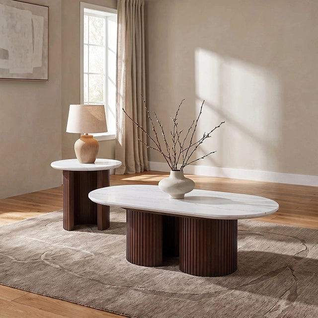 Alvik End Round Table - Table | Las Vegas Furniture Online - View 13