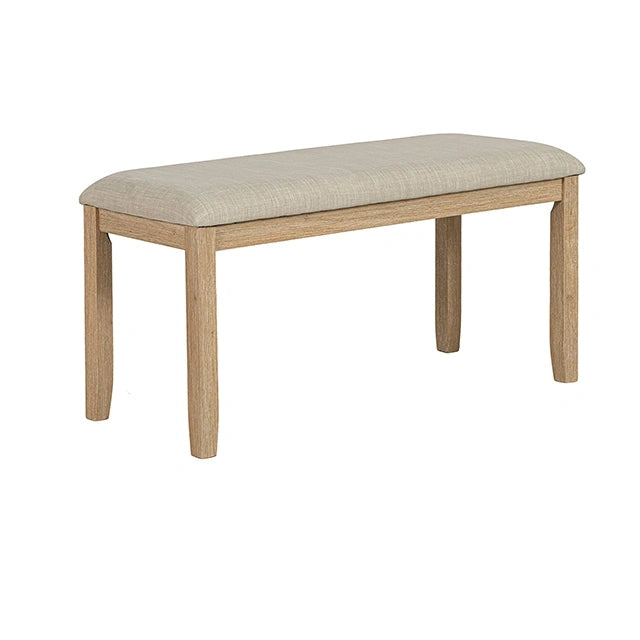 Salvino Dining Bench Natural - Bench | Las Vegas Furniture Online - View 9