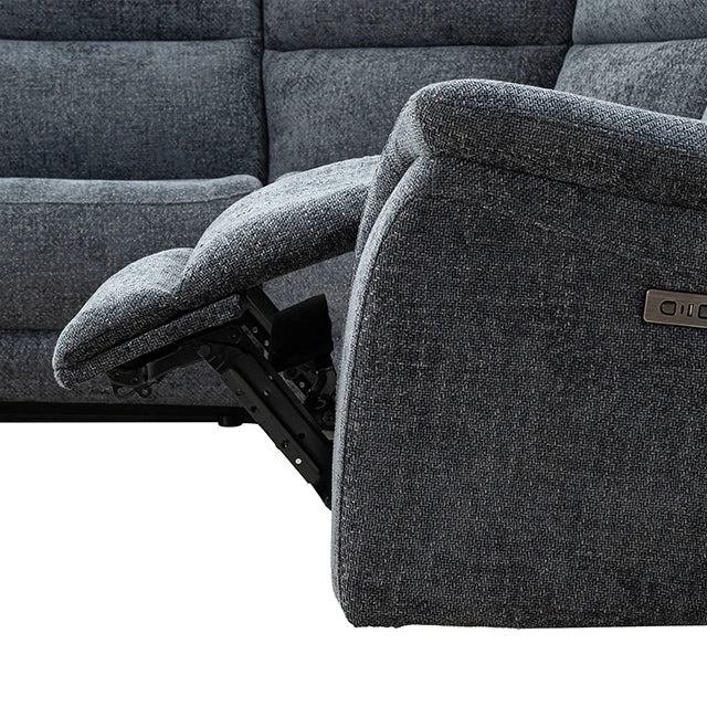Mattheus Power Sectional with Console + 2 Recliners - Sectional | Las Vegas Furniture Online - View 16