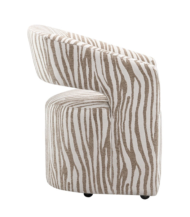 Tresa Dining Arm Chair w/ Casters - Chair | Las Vegas Furniture Online - View 21