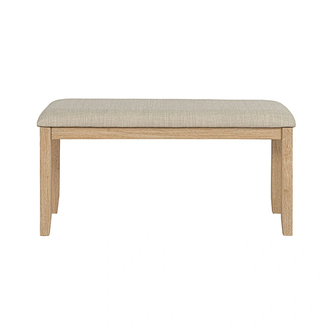Salvino Dining Bench Natural - Bench | Las Vegas Furniture Online - View 8
