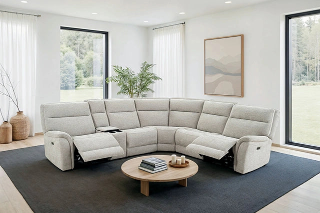 Mattheus Power Sectional with Cooler + 3 Recliners - Sectional | Las Vegas Furniture Online - View 33