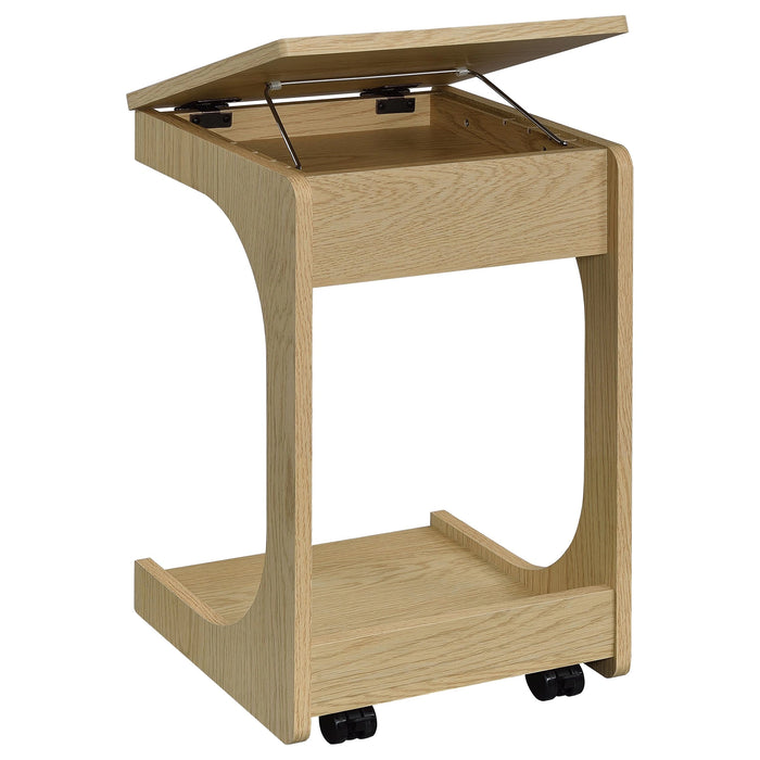 Ralston Lift-Top Side Table with Casters