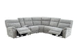 Mattheus Power Sectional with Console + 2 Recliners - Sectional | Las Vegas Furniture Online - View 56