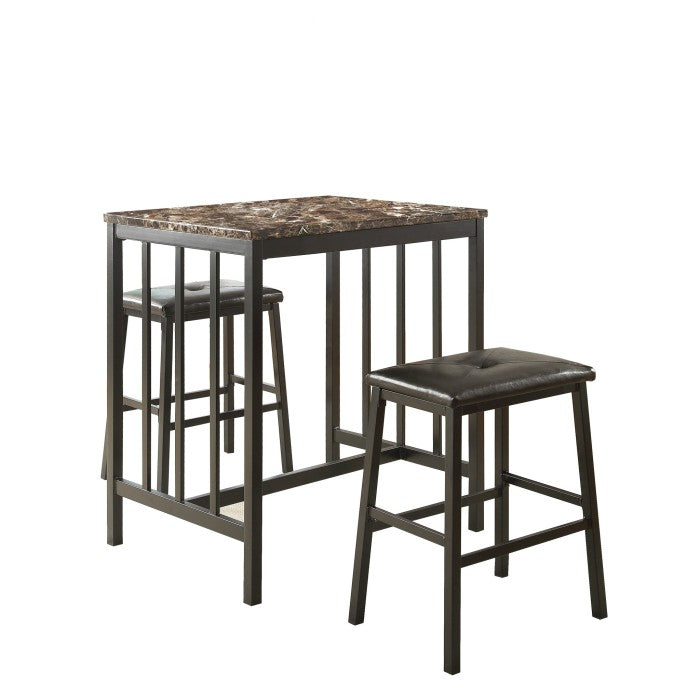 5106BK - 3-Piece Pack Counter Height Set - LasVegasFurnitureOnline.com