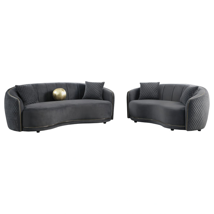Brookside Sofa Set (Sofa and Loveseat)