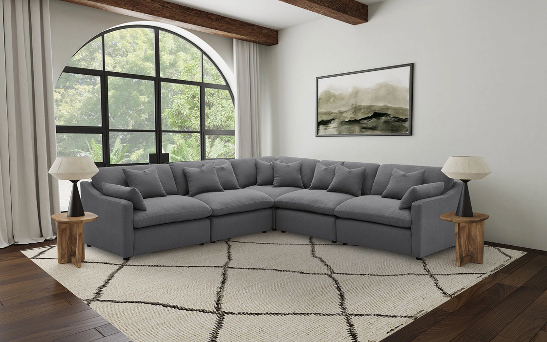 Hobson 5 Pc Sectionals (2 Armless Chair, 1 Corner, Left-Arm-Facing Piece and Right-Arm-Facing Piece)