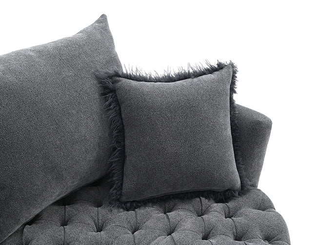 Sofi Button Tufted Swivel Chair - LasVegasFurnitureOnline.com