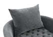 Sofi Button Tufted Swivel Chair - LasVegasFurnitureOnline.com