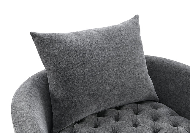 Sofi Button Tufted Swivel Chair - LasVegasFurnitureOnline.com