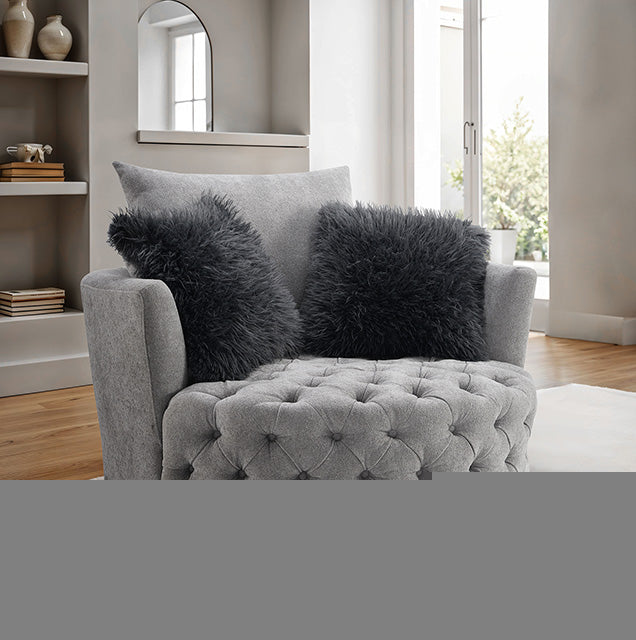 Sofi Button Tufted Swivel Chair