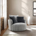Hoople Channel Tufted Swivel Chair - LasVegasFurnitureOnline.com