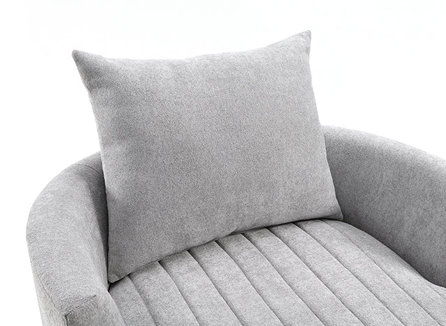Hoople Channel Tufted Swivel Chair - LasVegasFurnitureOnline.com