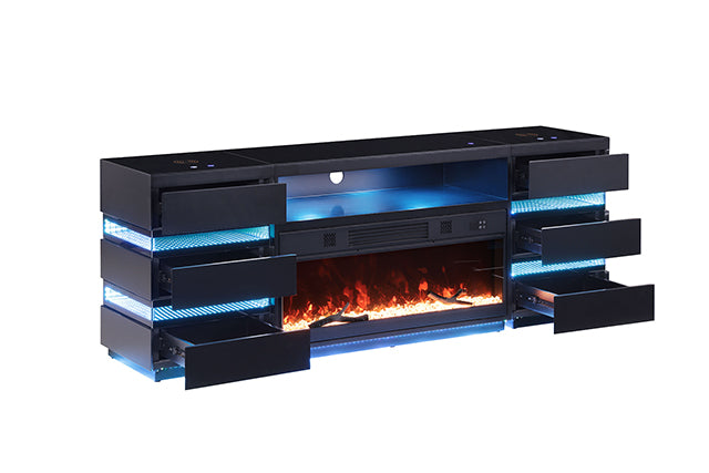 Terni TV Stand w/ Fireplace - LasVegasFurnitureOnline.com
