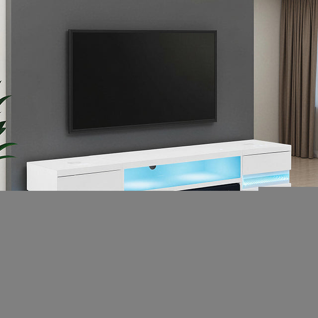 Terni TV Stand w/ Fireplace & 2 Side Tables - LasVegasFurnitureOnline.com