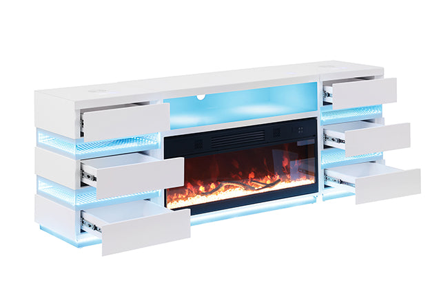 Terni TV Stand w/ Fireplace - LasVegasFurnitureOnline.com