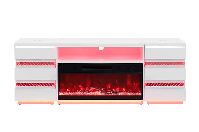 Terni TV Stand w/ Fireplace - LasVegasFurnitureOnline.com