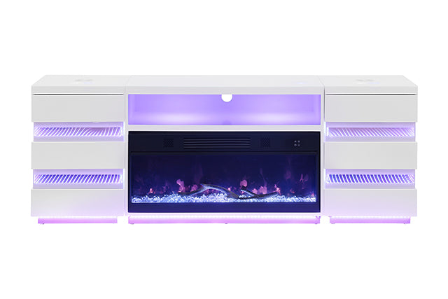 Terni TV Stand w/ Fireplace - LasVegasFurnitureOnline.com