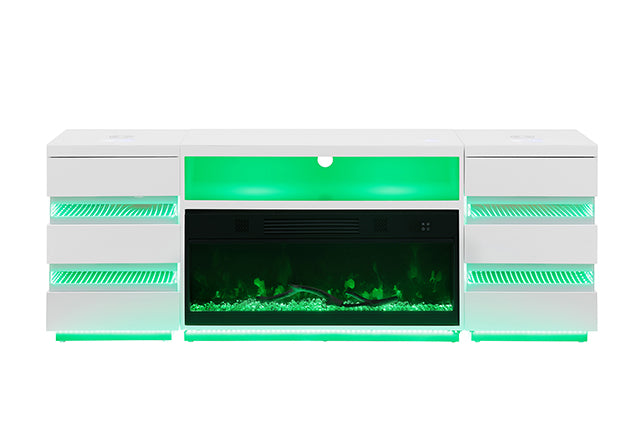Terni TV Stand w/ Fireplace - LasVegasFurnitureOnline.com