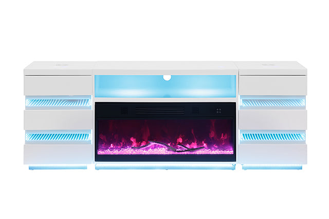 Terni TV Stand w/ Fireplace - LasVegasFurnitureOnline.com