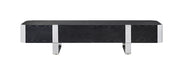 Leknes TV Stand Black w/ Silver Frame - LasVegasFurnitureOnline.com