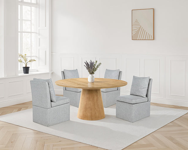 Tottenham 59" Round Table - LasVegasFurnitureOnline.com