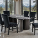 Selsey Dining Table, Black Stone Top - LasVegasFurnitureOnline.com