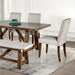 Losone Dining Table Set with Bench Rustic - LasVegasFurnitureOnline.com
