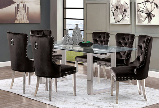 Silvestri 7 Pc Dining Table Set - LasVegasFurnitureOnline.com