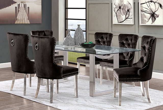 Silvestri 7 Pc Dining Table Set - LasVegasFurnitureOnline.com
