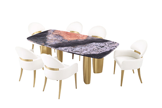 Northolt 7 Pc Dining Table Set - LasVegasFurnitureOnline.com