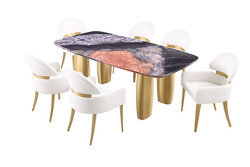 Northolt 7 Pc Dining Table Set - LasVegasFurnitureOnline.com