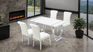 Holstebro 5 Pc 60" Dining Table Set - LasVegasFurnitureOnline.com