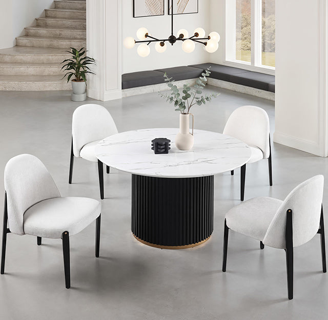 Borden Round Dining Table - LasVegasFurnitureOnline.com