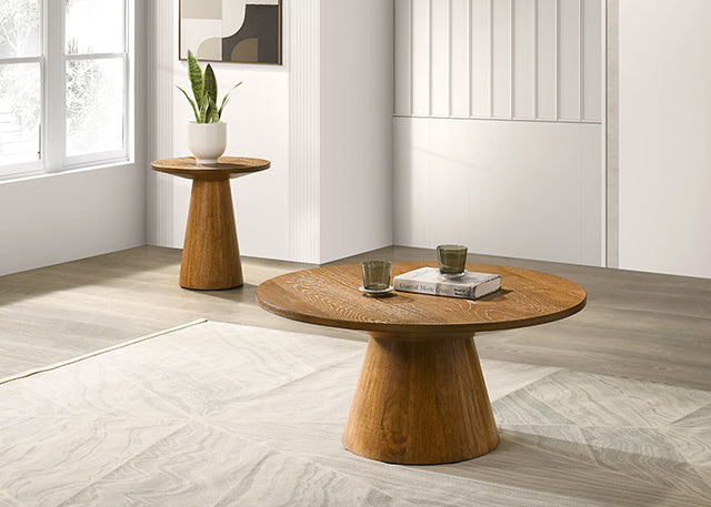 Halewood 36" Round Cocktail Table - LasVegasFurnitureOnline.com