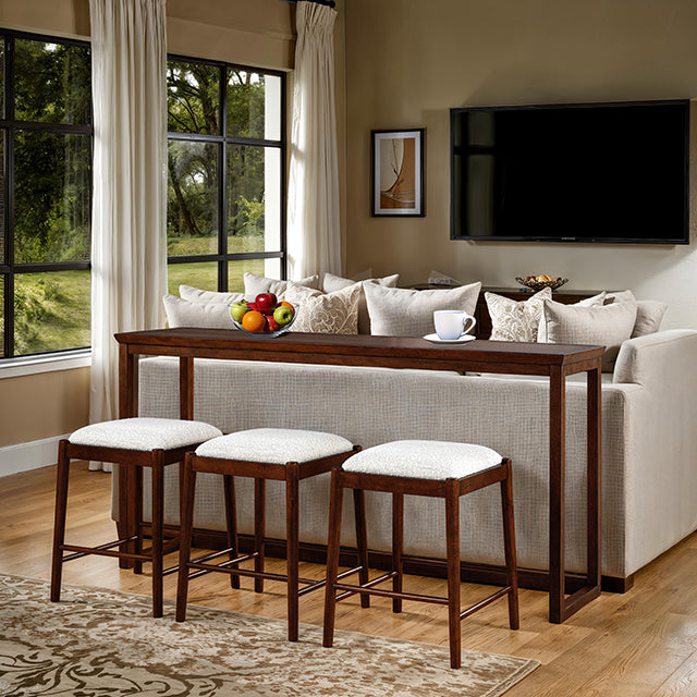 Daventry Sofa Table w/ 3 Counter Ht Stools - LasVegasFurnitureOnline.com