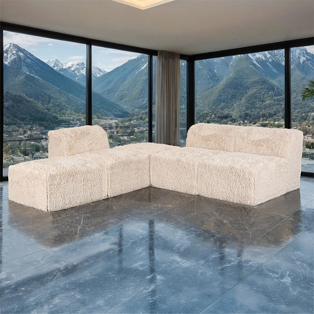 Nappi L-Sectional (Compressed Foam) - LasVegasFurnitureOnline.com