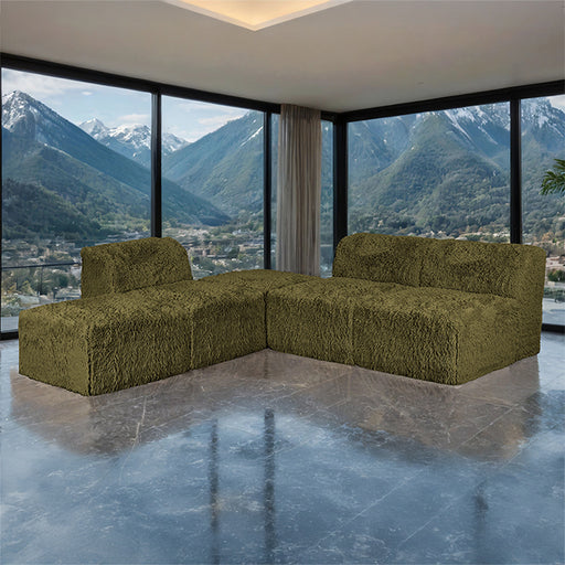 Nappi L-Sectional (Compressed Foam) - LasVegasFurnitureOnline.com