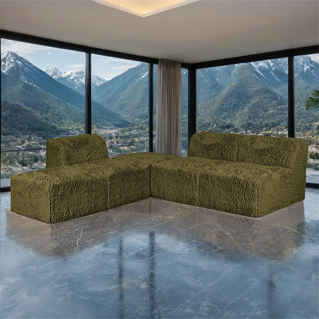 Nappi L-Sectional (Compressed Foam) - LasVegasFurnitureOnline.com