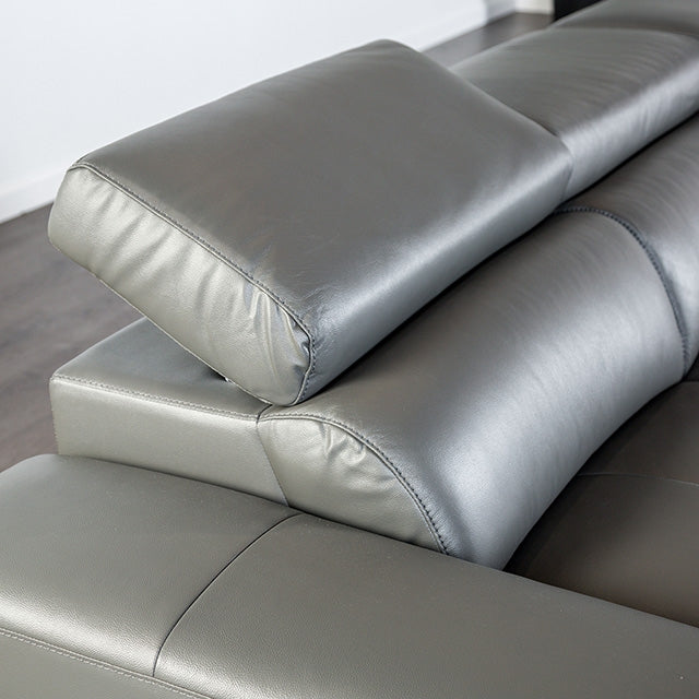 Vadso Sectional Sofa with Right Chaise – Modern Leather Living Room Seating