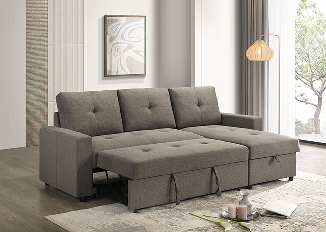 Giorgi Sectional w/ Pullout - LasVegasFurnitureOnline.com