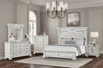 Promenade E.King & Queen Bed Brown & White - LasVegasFurnitureOnline.com