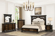 Promenade E.King & Queen Bed Brown & White - LasVegasFurnitureOnline.com
