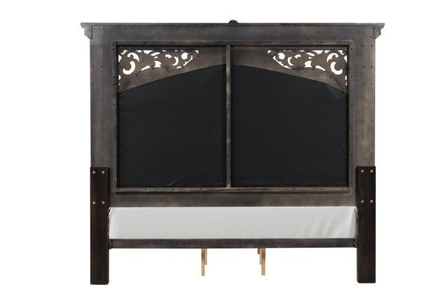 Promenade E.King & Queen Bed Brown & White - LasVegasFurnitureOnline.com