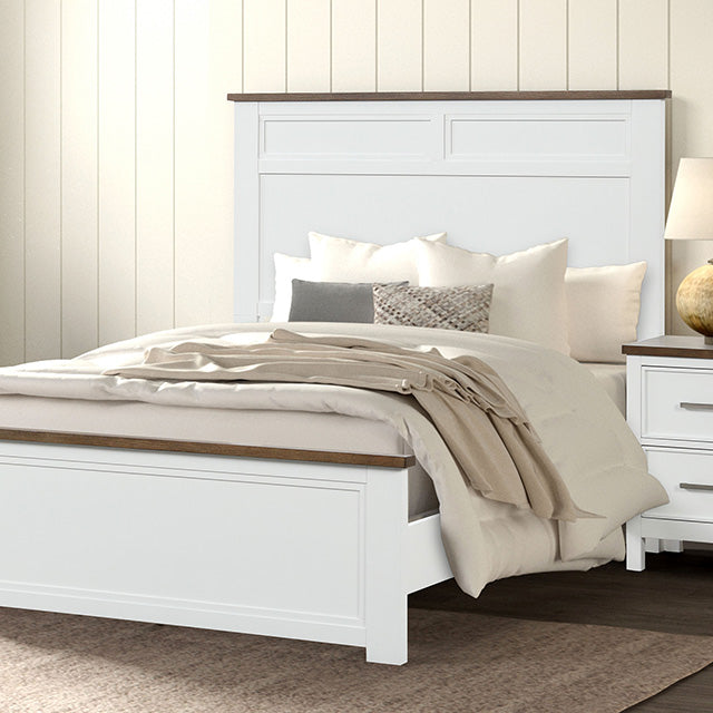Pinetop Twin & Full Bed White & Blue - LasVegasFurnitureOnline.com