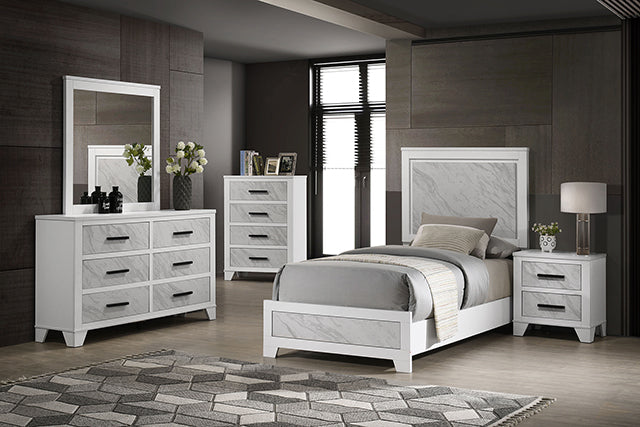 Darlene 4 Pc Twin Bedroom Set - LasVegasFurnitureOnline.com