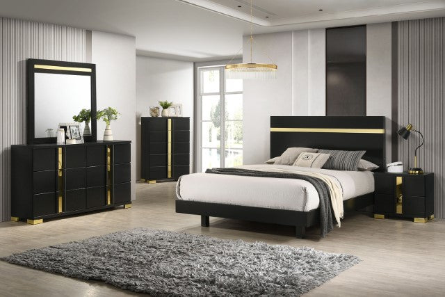 Lillestrom E.King, Queen, Full, & Full Bed Black & White - LasVegasFurnitureOnline.com